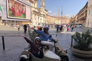 Тур на мотовездеходе Vespa: Основные моменты Рима