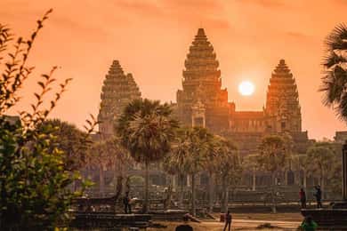 Angkor Wat : visite guidée d'une jounée au coucher du soleil