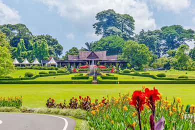 From Jakarta : Waterfall , Botanical Garden , Puppet Show