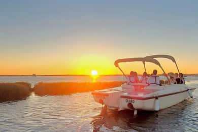 De Faro: Passeio de barco ao pôr do sol na Ria Formosa
