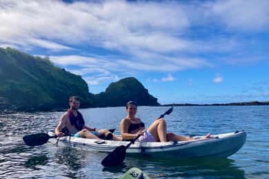 Pico island: guided kayak and snorkel tour