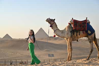Hurghada: Dagstur til Kairo med Giza-pyramidene, sfinksen og museet