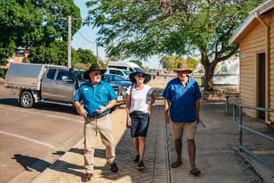 História de Longreach e passeio pela cidade