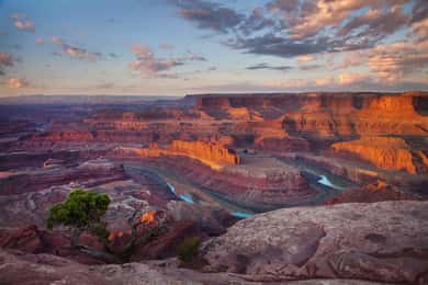 Moab : Excursion en hélicoptère au coucher du soleil dans le pays des canyons