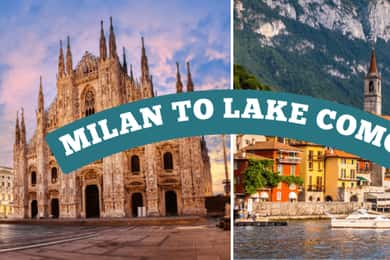 Comosjön: Tågtransfer till/från Milano med natursköna vyer