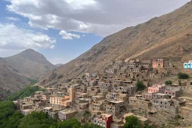 Marrakech : Excursion d'une journée dans les montagnes de l'Atlas et dîner au désert d'Agfay