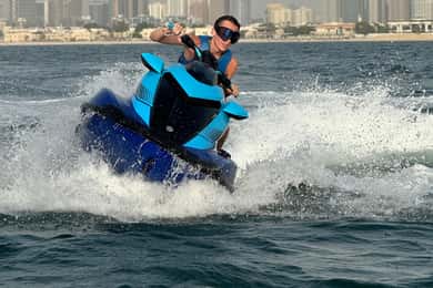Dubai - en tur med jetski Jetskidtur till Burj Al Arab med foton och videor
