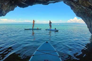 Ohrid: Stand Up Paddleboarding-tur med seværdigheder og fotos