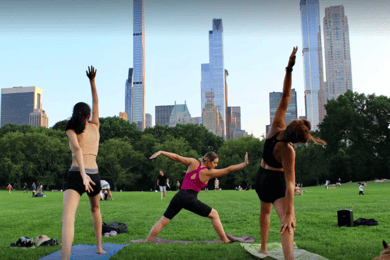 Central Park: Highest Rated Yoga Class in New York City!