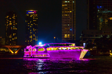 Bangkok : Dîner-croisière "Wonderful Pearl" à l'embarcadère de River City