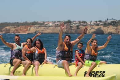 Armação de Pera: Passeio de Barco Insuflável Banana Boat