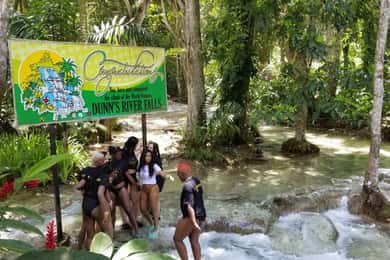 Montego Bay: Dunn's River Falls, Secret Falls, Zipline Combo