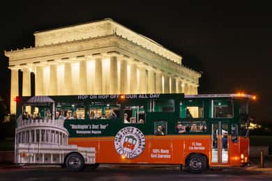 Washington DC: Nachtelijke rondrit met de trolley over de monumenten bij maanlicht