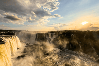 De Foz do Iguaçu: Pôr do sol nas Cataratas