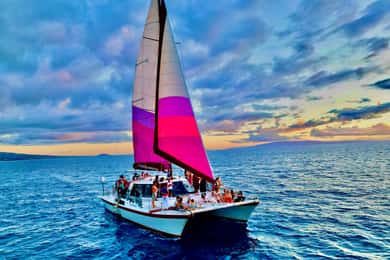 Maalaea Harbor: Sunset Sail on a Charming Hawaiin Catamaran