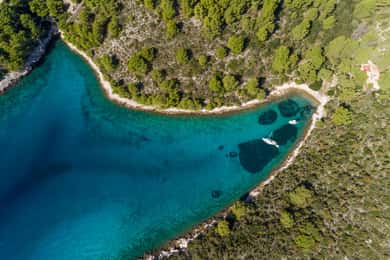 Hvar und Pakleni Inseln halbtägige private Bootstour