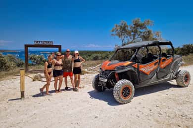 Pula : Buggy familial 4 places, circuit de 2,5 heures à Kamenjak et Safari Bar