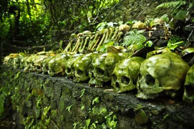 Bali: Cemitério de Trunyan, fontes termais e vila de Penglipuran