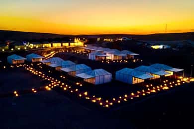 A partir de Marraquexe: Safari noturno no deserto de Agafay com jantar