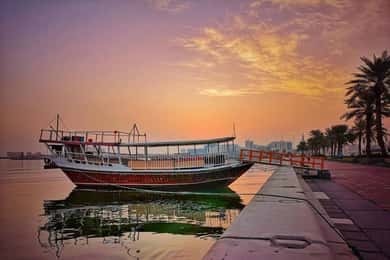 Doha: Sunset/Serenade Doha’s Skyline Traditional Dhow Cruise