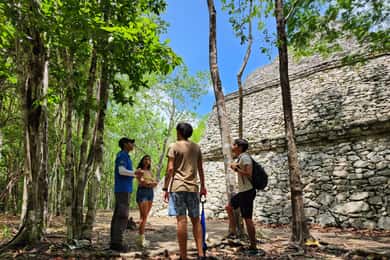 Rondleiding door de ruïnes van Cobá en Río Secreto