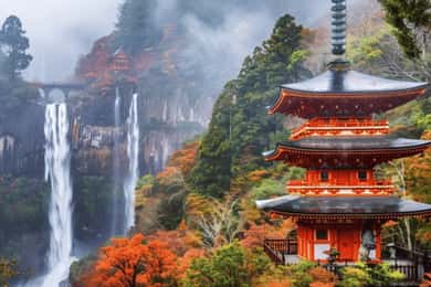 From Osaka/Kyoto:Mount Koya, Wakayama & Nachi Waterfall Trip