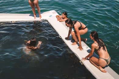 Le Grau-du-Roi: Pool Slide Party on a Catamaran