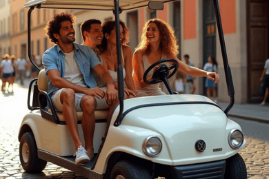 Rome: Guided Golf Cart Tour