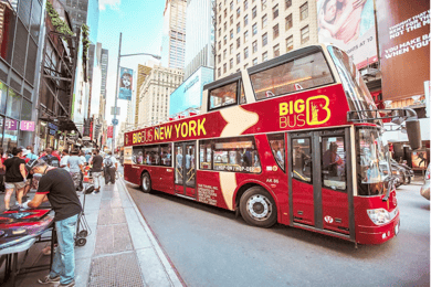 New York: Hop-On Hop-Off Bus Tour with Cityscape Cruise