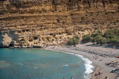 Crete: Matala Hippie Caves