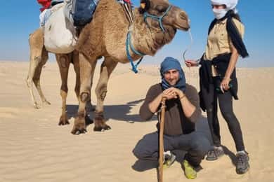 Sahara Tunisie : Trekking à dos de chameau et Bivouac pour 2 Nignts