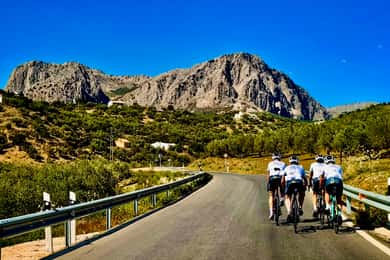 Málaga: racefietstocht met gids en fietsverhuur