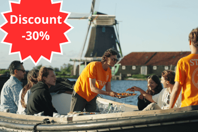 Zaanse Schans: Private Cruise + Guide + Incl. Food & Drinks