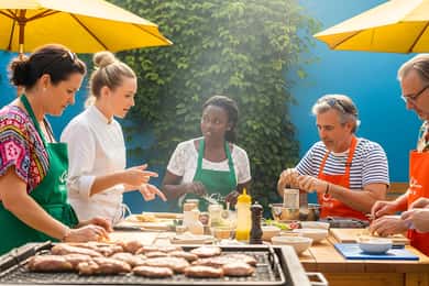 Churrasco BBQ osztály, italok és Patio Party a Copacabanán