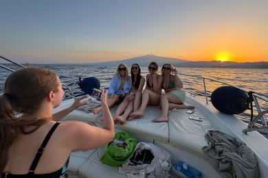 Giardini Naxos:Sunset with Dolphin sighting and Aperitif