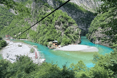 Koman: tour in barca sul fiume Shala e lago Komani