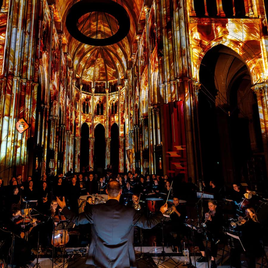 Récital à la Cathédrale de Strasbourg LUMINISCENCE: an immersive visual spectacle through time in