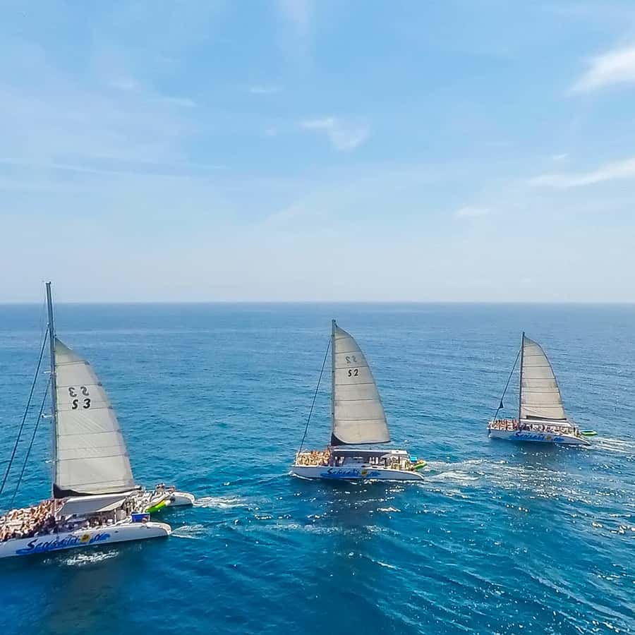 Barcelona: Catamaran Party Cruise with BBQ Meal