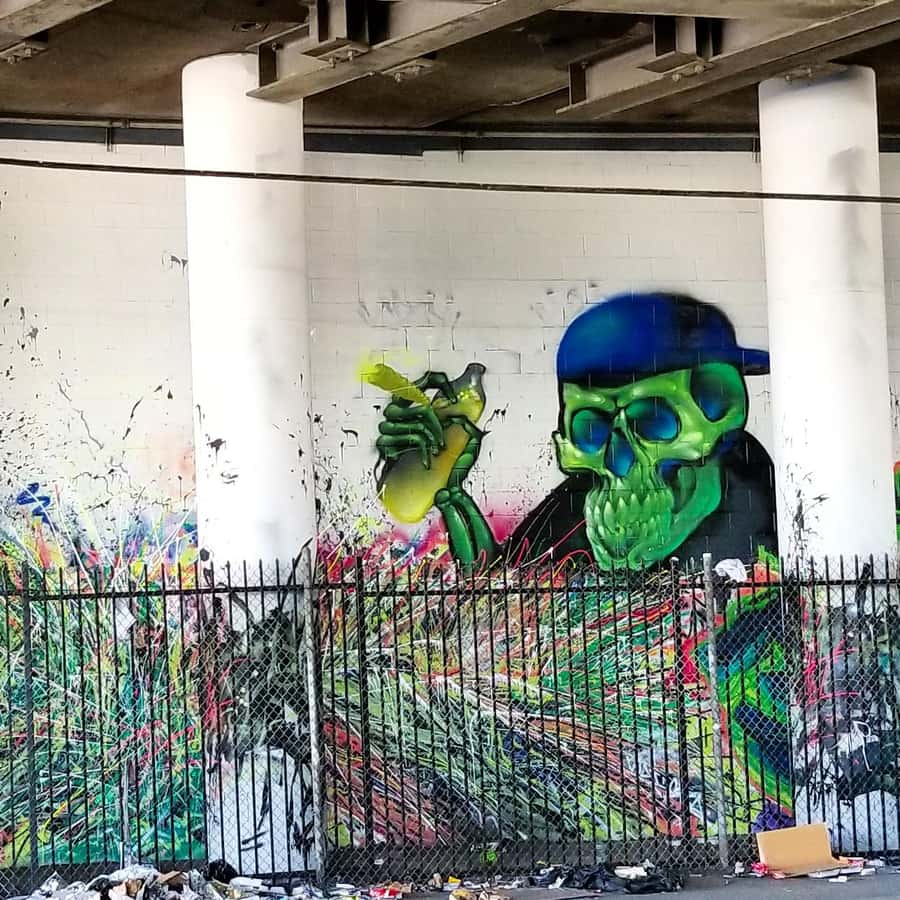 ロサンゼルス：アート地区のグラフィティと壁画の自転車ツアー