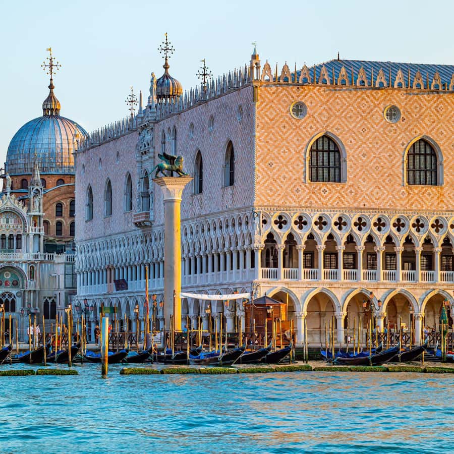 Interior view of Doge’s Palace Grand Council Chamber