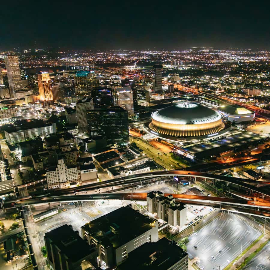 New Orleans: City Lights Helicopter Night Tour