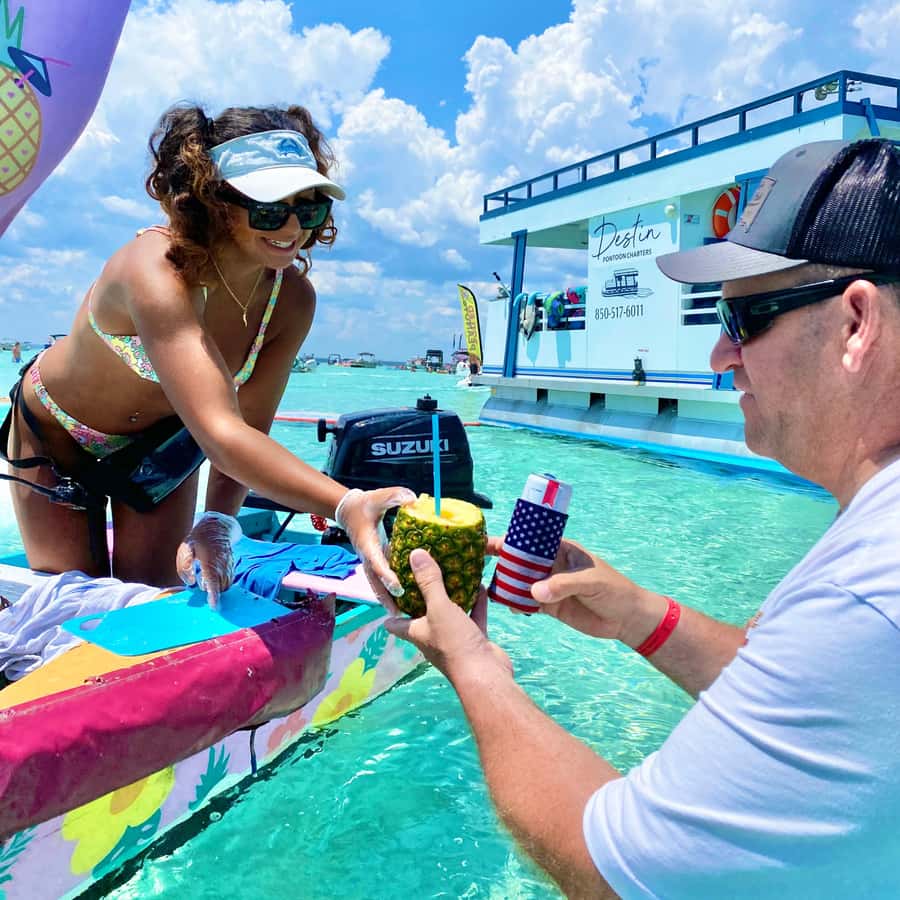 Destin: Public 3 Hour Crab Island and Harbor Tour