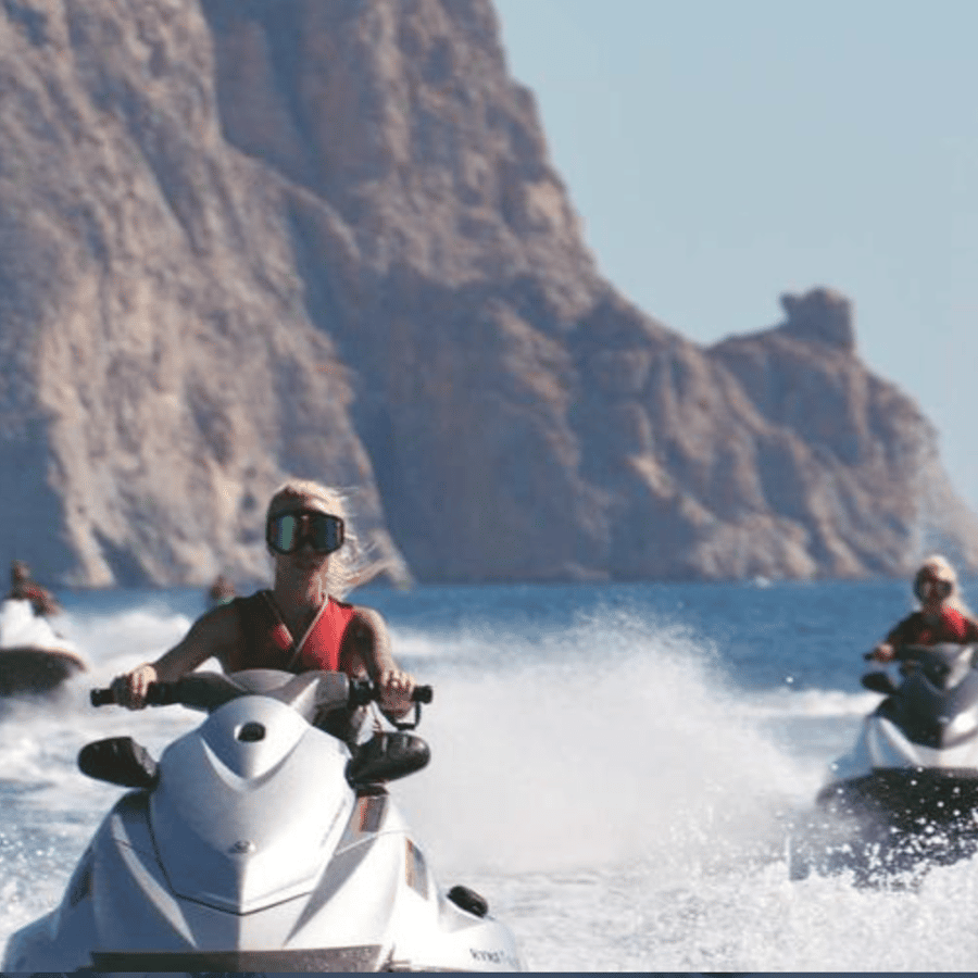 Perissa: Santorini Jet Skiing, Tubing, and Kayaking Package