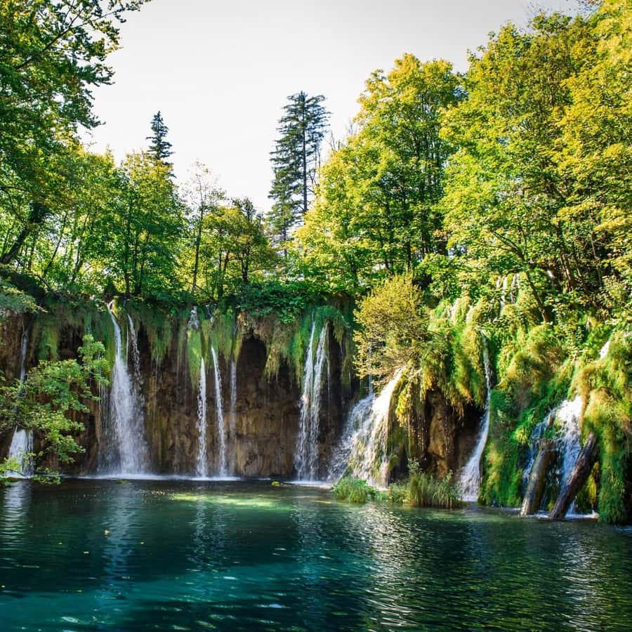 Depuis Zagreb transfert à Split et visite guidée des lacs de