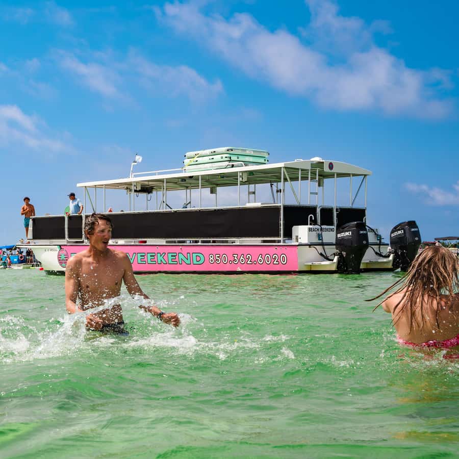 From Fort Walton Beach: Crab Island Excursion