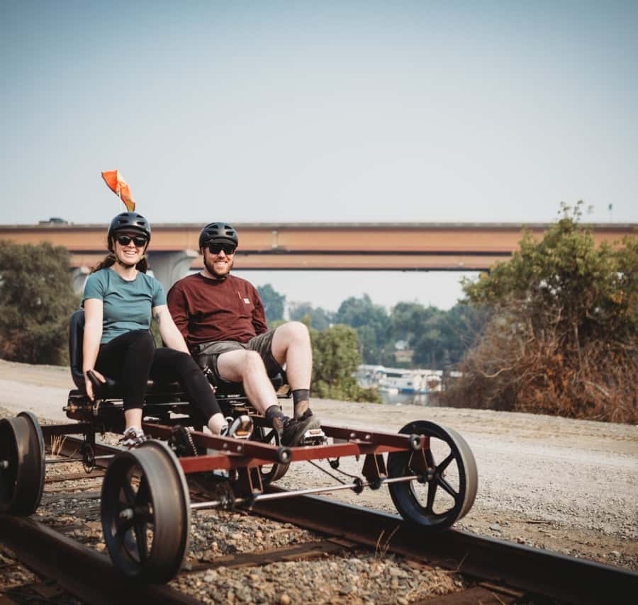 Sacramento: Yolo Countryside Guided Rail Bike Tour