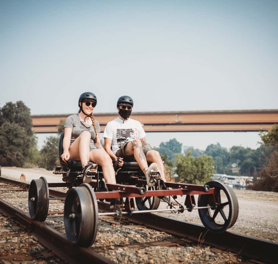 Sacramento: Yolo Countryside Guided Rail Bike Tour