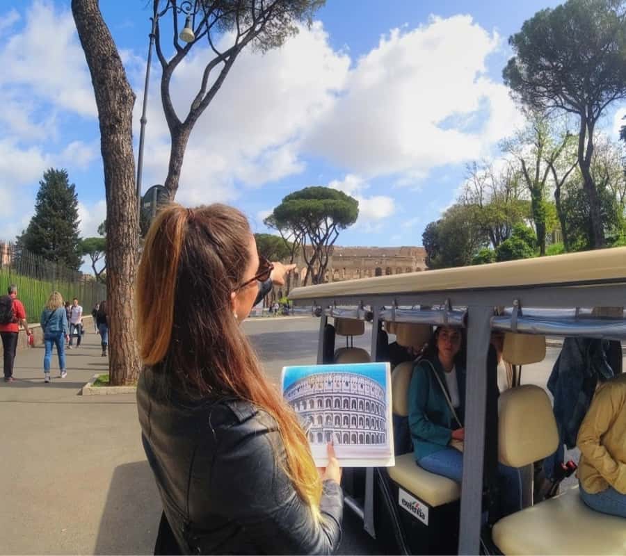 Rome: Night Tour of the City by Golf Cart