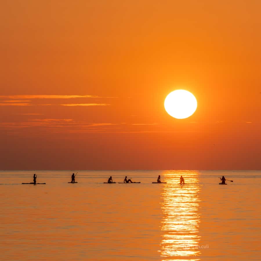 Barcelona: Sunrise Paddleboarding with Instructor and Photos