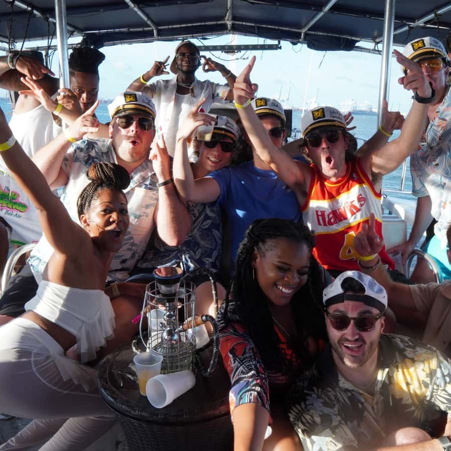 Miami: Boat Party with Live DJ, Unlimited Drinks, and Food